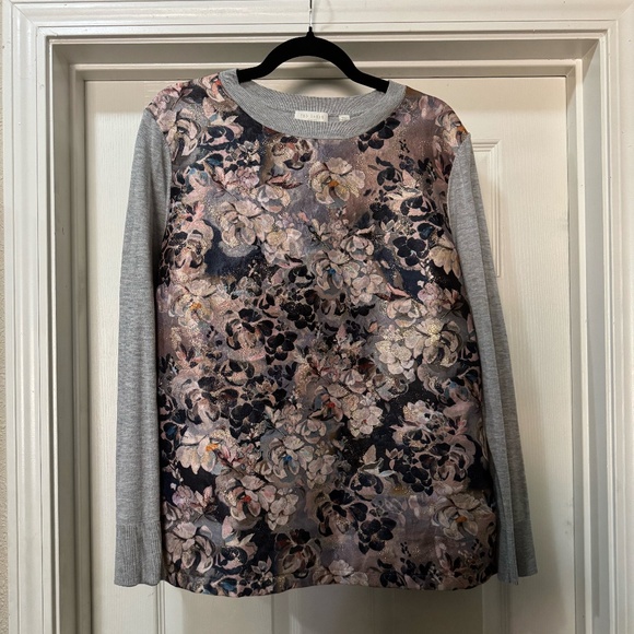 Ted Baker Mixed Media Gray Sweater TB 5 - Picture 1 of 4